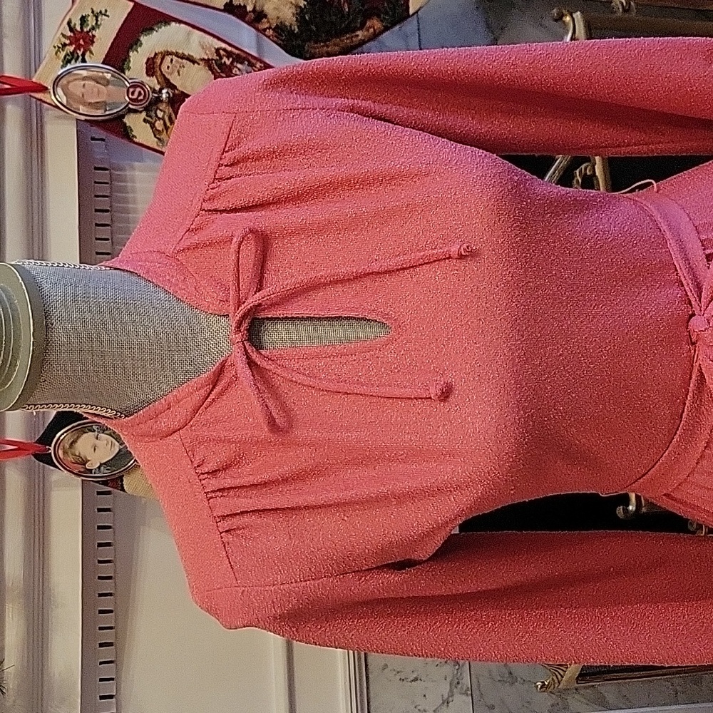 Vtg 70's Secretary Dress - Picture 2 of 8
